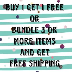 BOGO or Buy 3 And Get Free Shipping